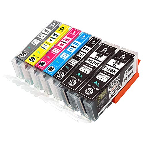 Amazon.co.jp: CANON (キヤノン) 381 380顔料 6色+BK=7本セット (380大